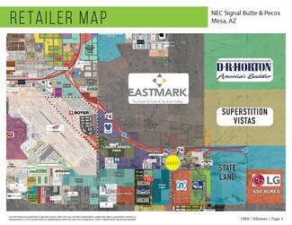 Plus de détails pour NEC Signal Butte & Pecos Road, Mesa, AZ - Terrain à vendre