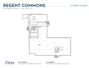 4000 Regent Blvd, Irving, TX à louer Plan d’étage– Image 1 sur 1