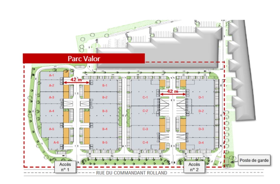 51 Rue Du Commandant Rolland, Le Bourget à louer - Plan de site – Image 3 sur 3