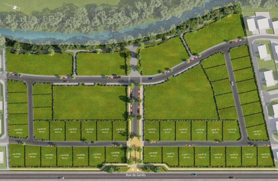 Rue De Genlis, Arc-sur-Tille à vendre - Plan de site – Image 1 sur 2