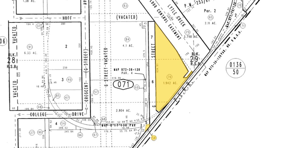 595 S G St, San Bernardino, CA à vendre - Plan cadastral – Image 3 sur 3