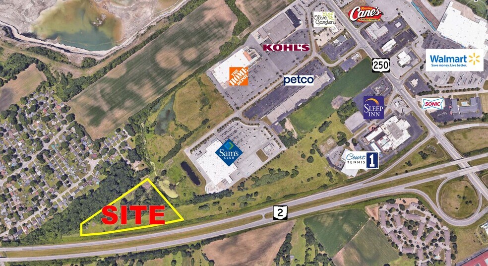 482 CROSSINGS Rd, Sandusky, OH à louer - Aérien – Image 3 sur 3