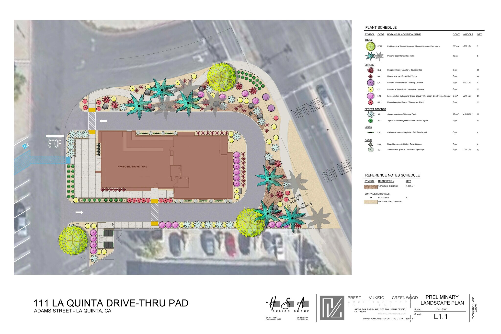 NWC California Highway 111 & Adams Street, La Quinta, CA à vendre Plan de site– Image 1 sur 3