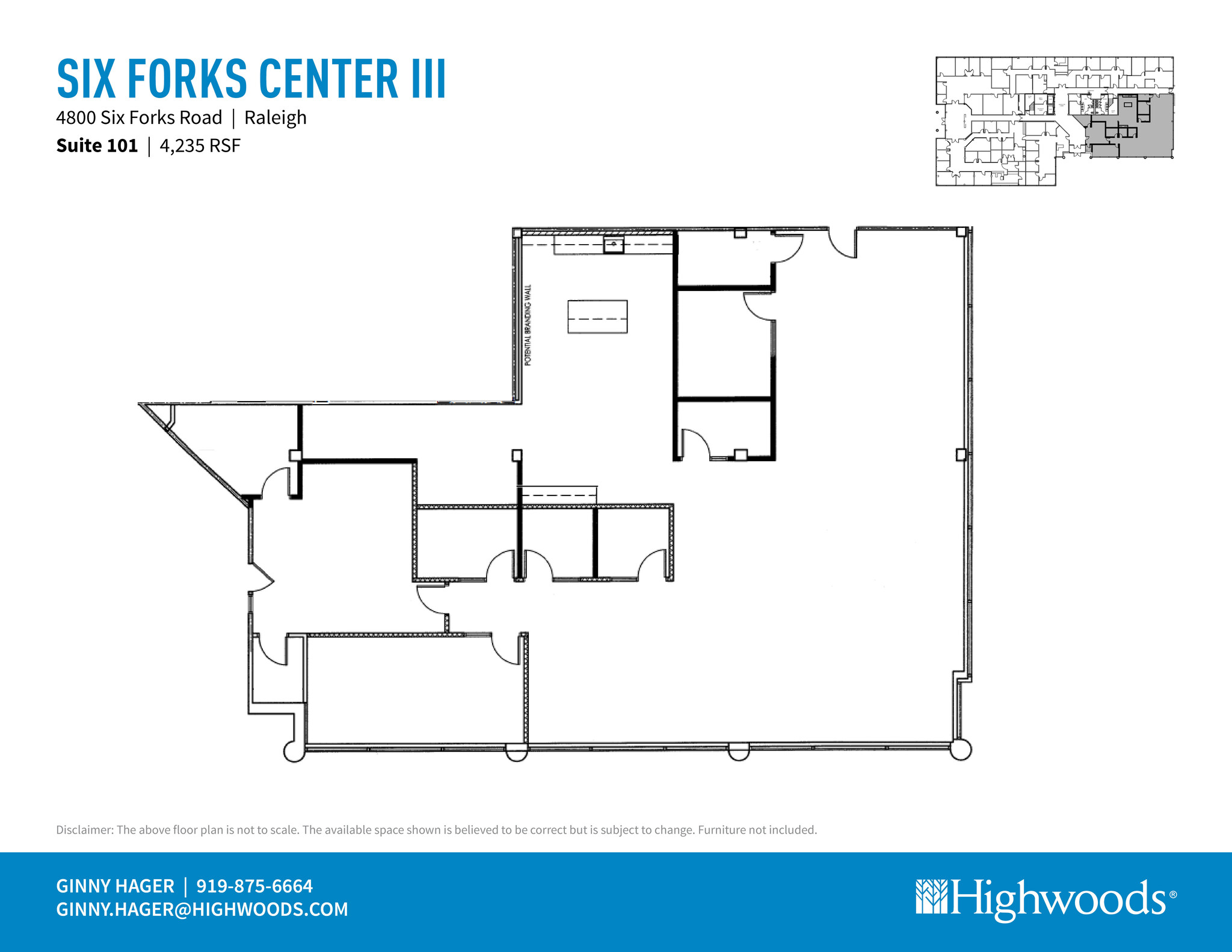 4800 Six Forks Rd, Raleigh, NC à louer Plan d’étage– Image 1 sur 3