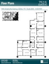 7515 Greenville Ave, Dallas, TX à louer Plan d’étage– Image 2 sur 2