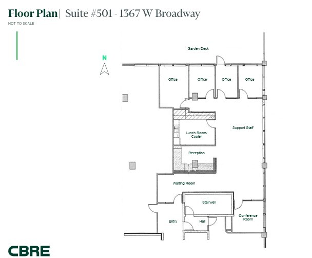 1355-1371 W Broadway, Vancouver, BC à louer Plan d’étage– Image 1 sur 1