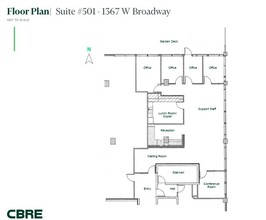 1355-1371 W Broadway, Vancouver, BC à louer Plan d’étage– Image 1 sur 1