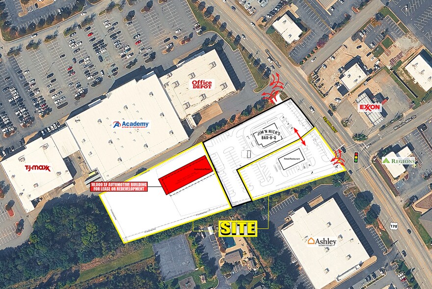 3415 Clemson Blvd, Anderson, SC à louer - Plan de site – Image 2 sur 3