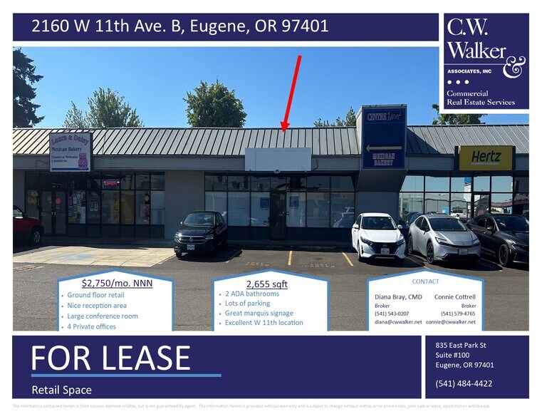 2160 W 11th Ave, Eugene, OR à louer - Photo de l’immeuble – Image 2 sur 5