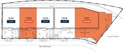 1525-1545 Rio Vista Ave, Los Angeles, CA à louer Plan de site– Image 2 sur 2