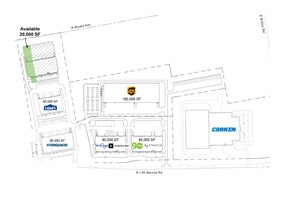 8401 N I 35 Service Rd, Oklahoma City, OK à louer Plan de site– Image 2 sur 5