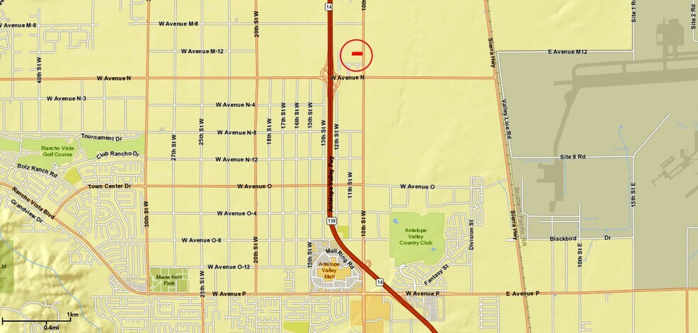 10th St W, Palmdale, CA à vendre - Aérien – Image 2 sur 3