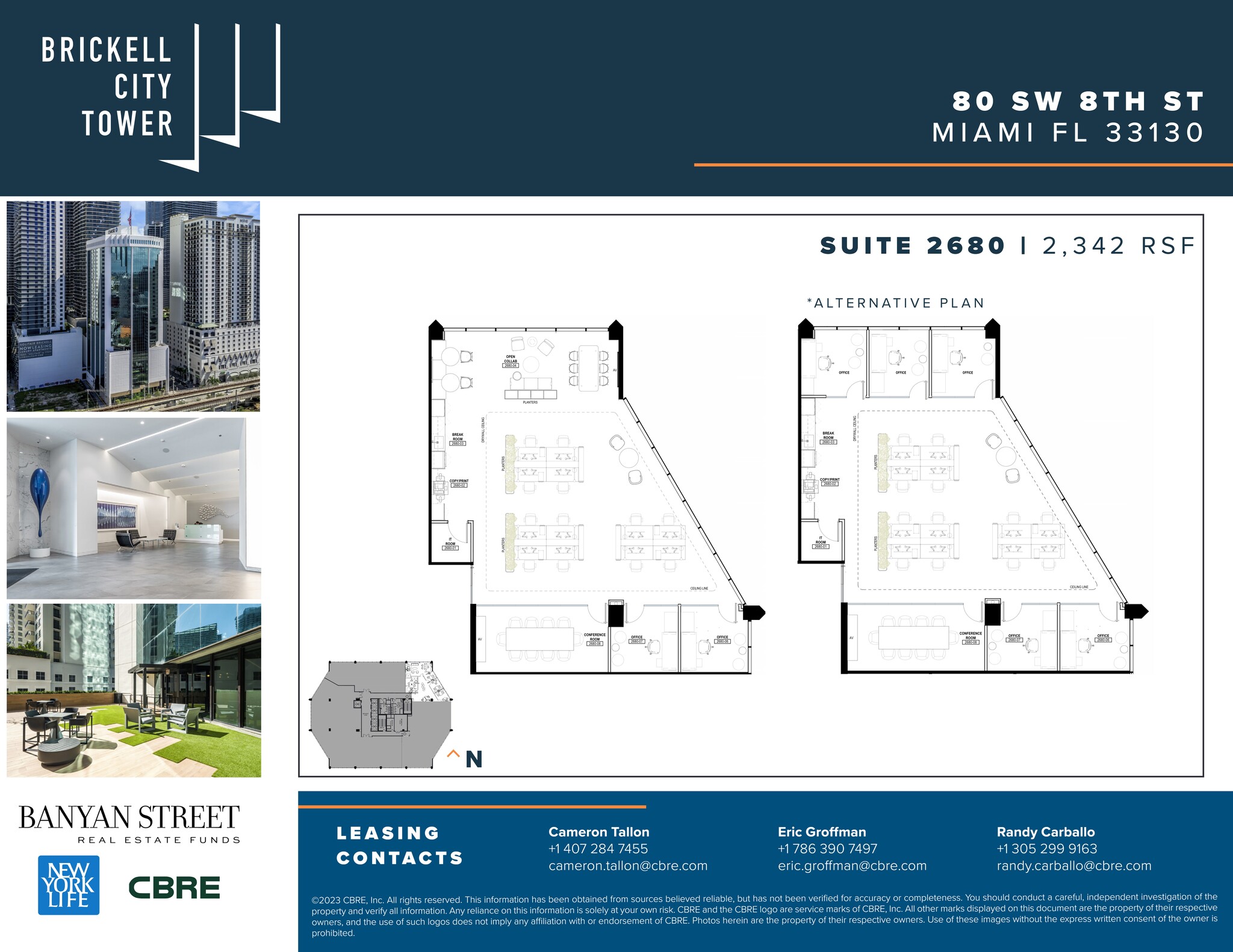 80 SW 8th St, Miami, FL à louer Plan de site– Image 1 sur 1