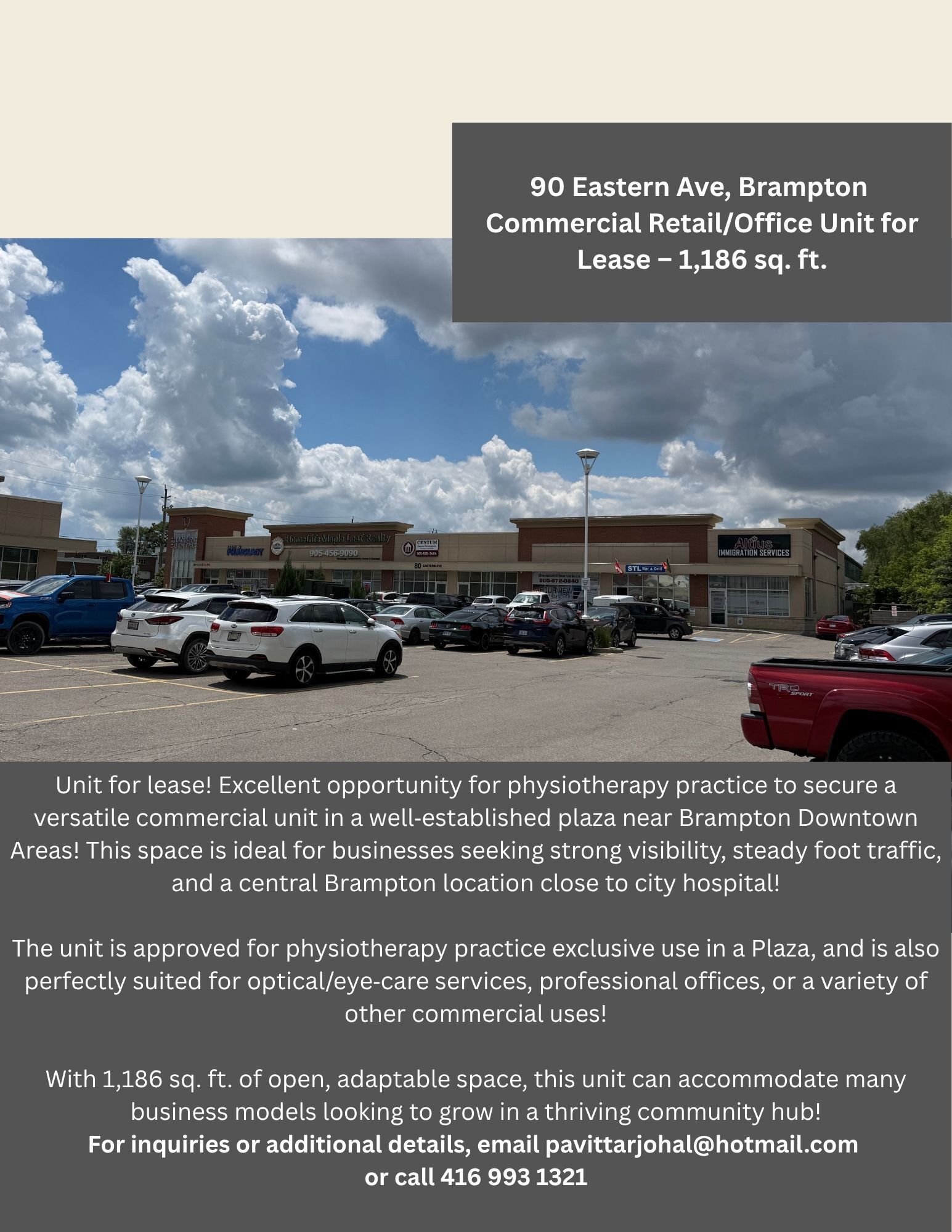 90 Eastern Ave, Brampton, ON à louer Autre– Image 1 sur 1