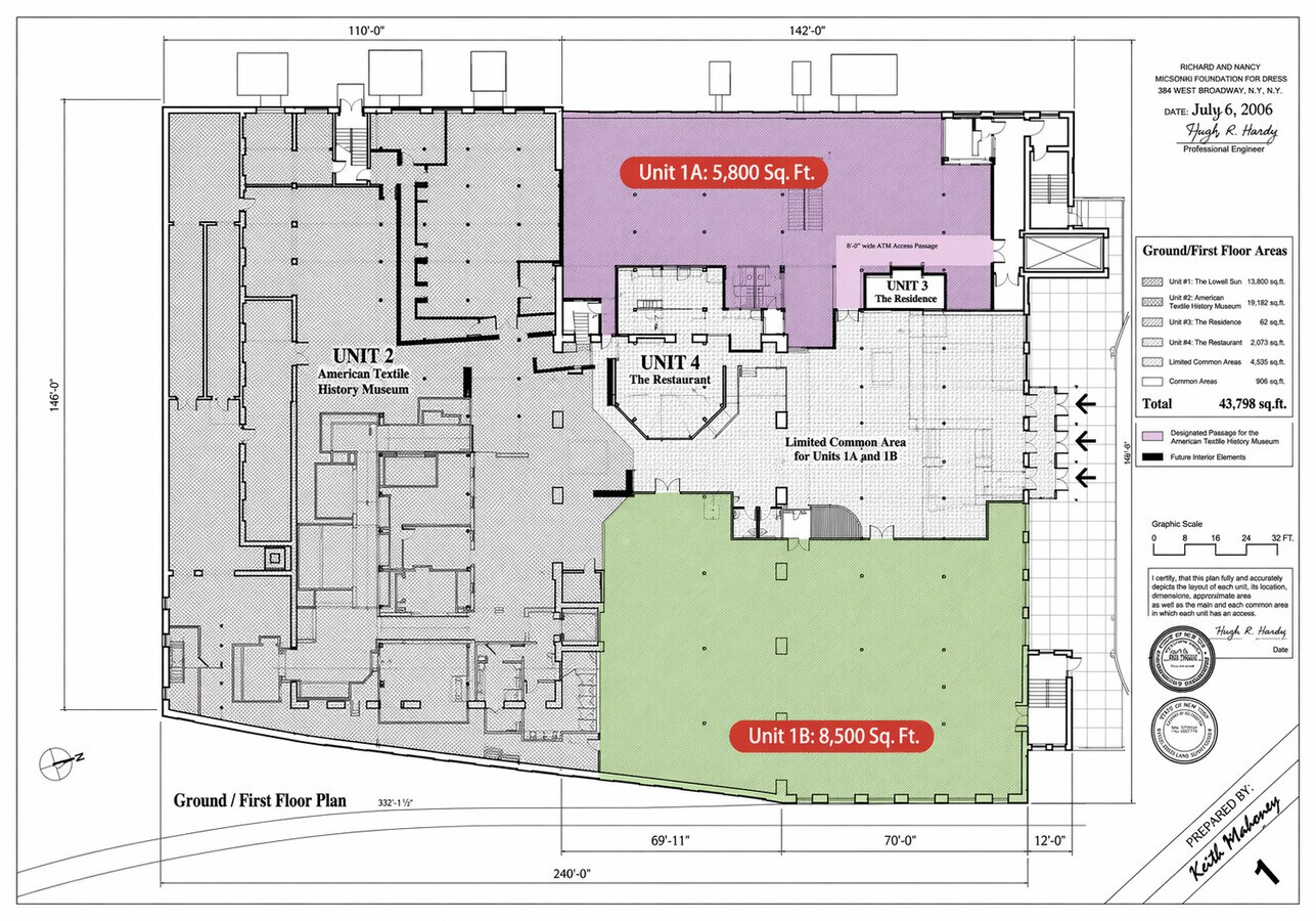 491 Dutton St, Lowell, MA 01854 - Lot 101A - - Plan d’étage - Image 1 of 3