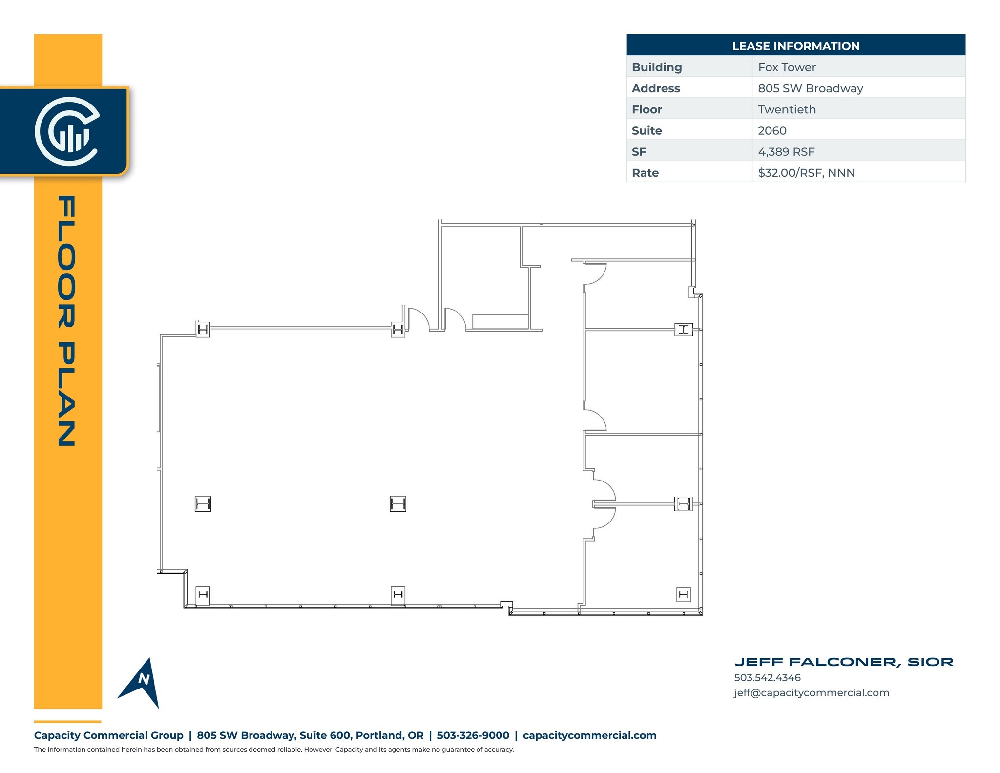 805 SW Broadway, Portland, OR à louer Plan de site– Image 1 sur 1