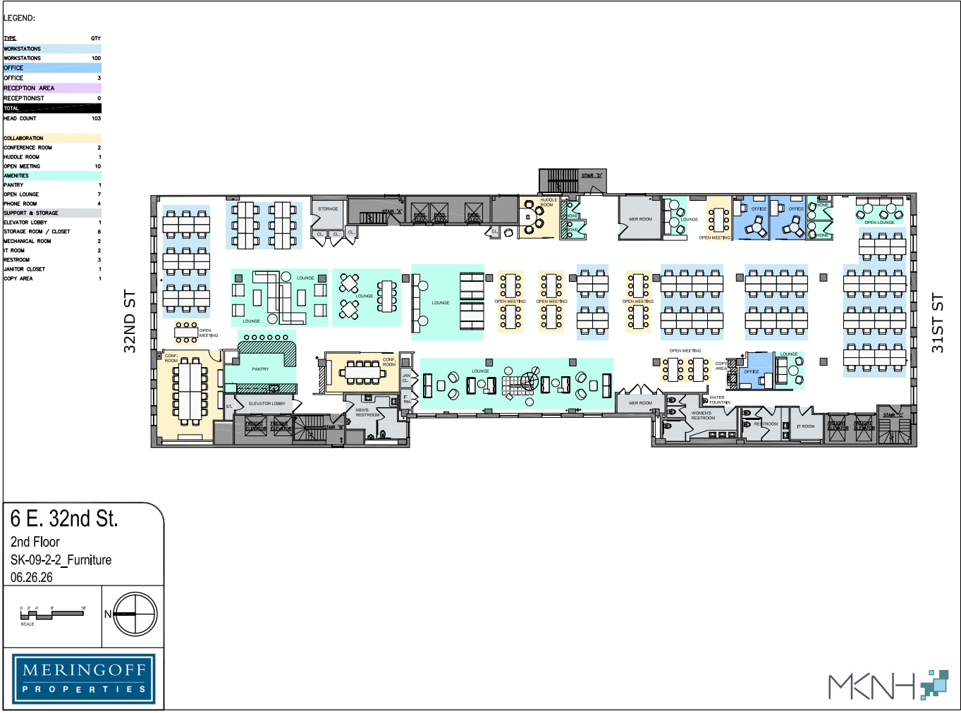 6 E 32nd St, New York, NY à louer Plan d’étage– Image 1 sur 5
