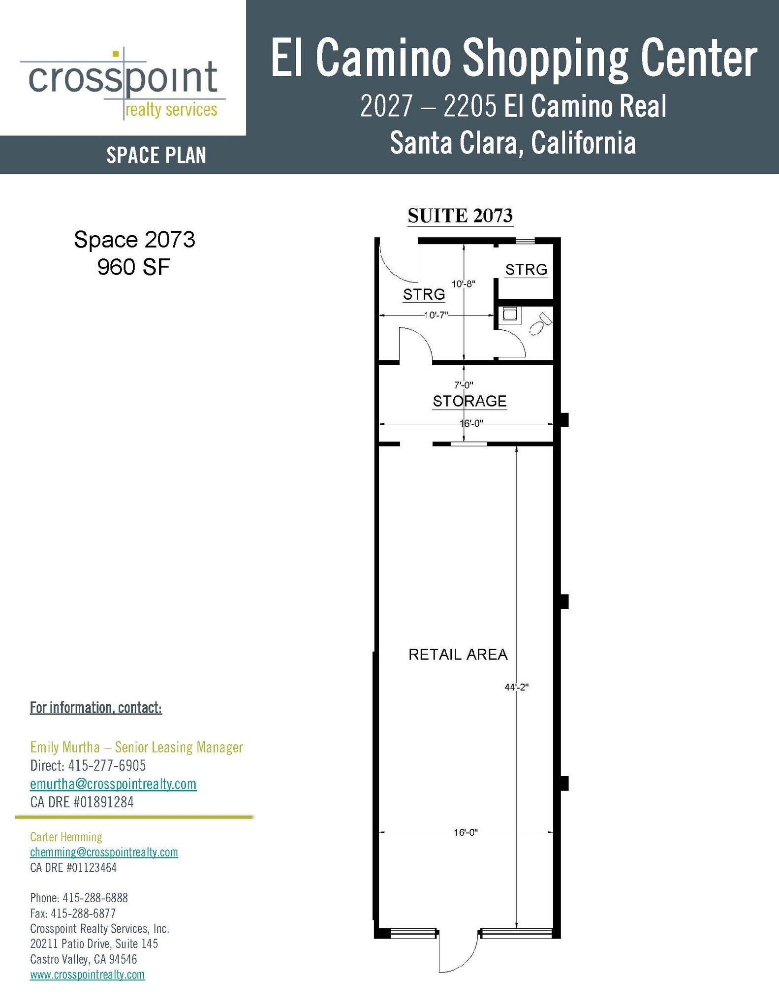 2027 El Camino Real, Santa Clara, CA à louer Photo intérieure– Image 1 sur 1