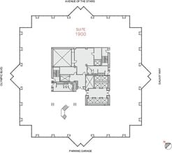 2121 Avenue of the Stars, Century City, CA à louer Plan d’étage– Image 2 sur 5