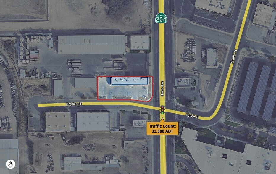 1401 Union Ave, Bakersfield, CA à vendre - Aérien – Image 2 sur 5