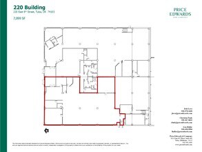 220 E 8th St, Tulsa, OK à louer Plan d’étage– Image 1 sur 1