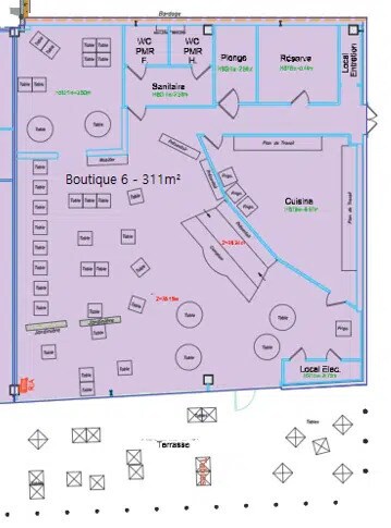 Local commercial dans Moissac à louer - Plan d’étage – Image 3 sur 4