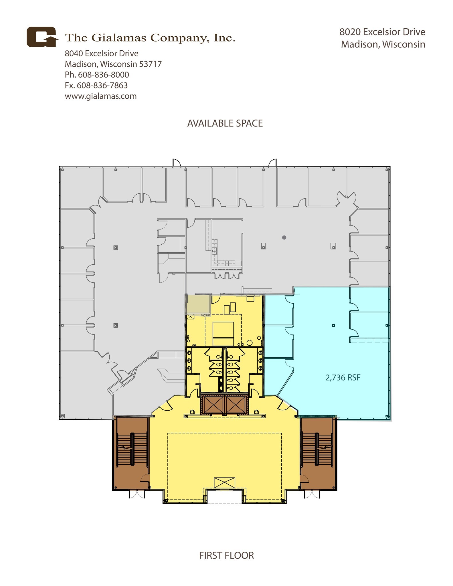 8020 excelsior Dr, Madison, WI à louer Plan de site– Image 1 sur 1