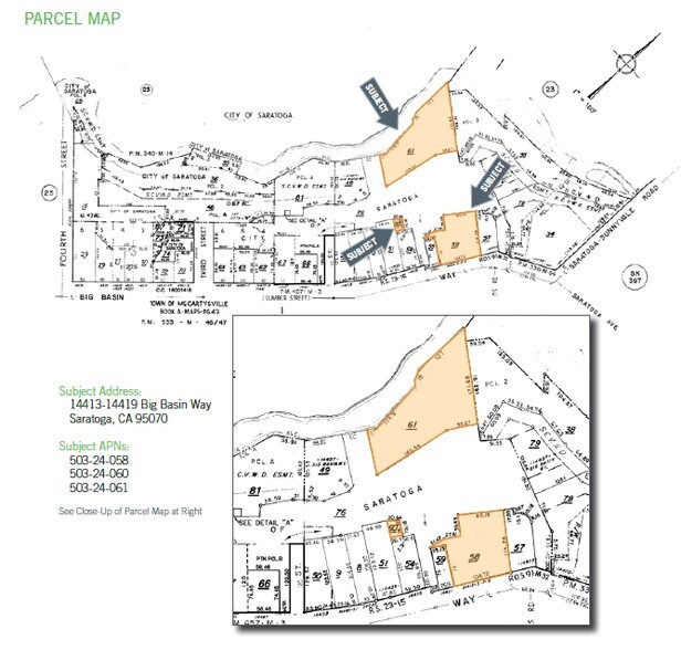 14413-14419 Big Basin Way, Saratoga, CA à louer - Plan cadastral – Image 2 sur 5
