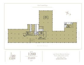 320 S Boston Ave, Tulsa, OK à louer Plan d’étage– Image 1 sur 16