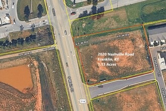 2020 Nashville Rd, Franklin, KY - Vue aérienne vue de carte - Image1