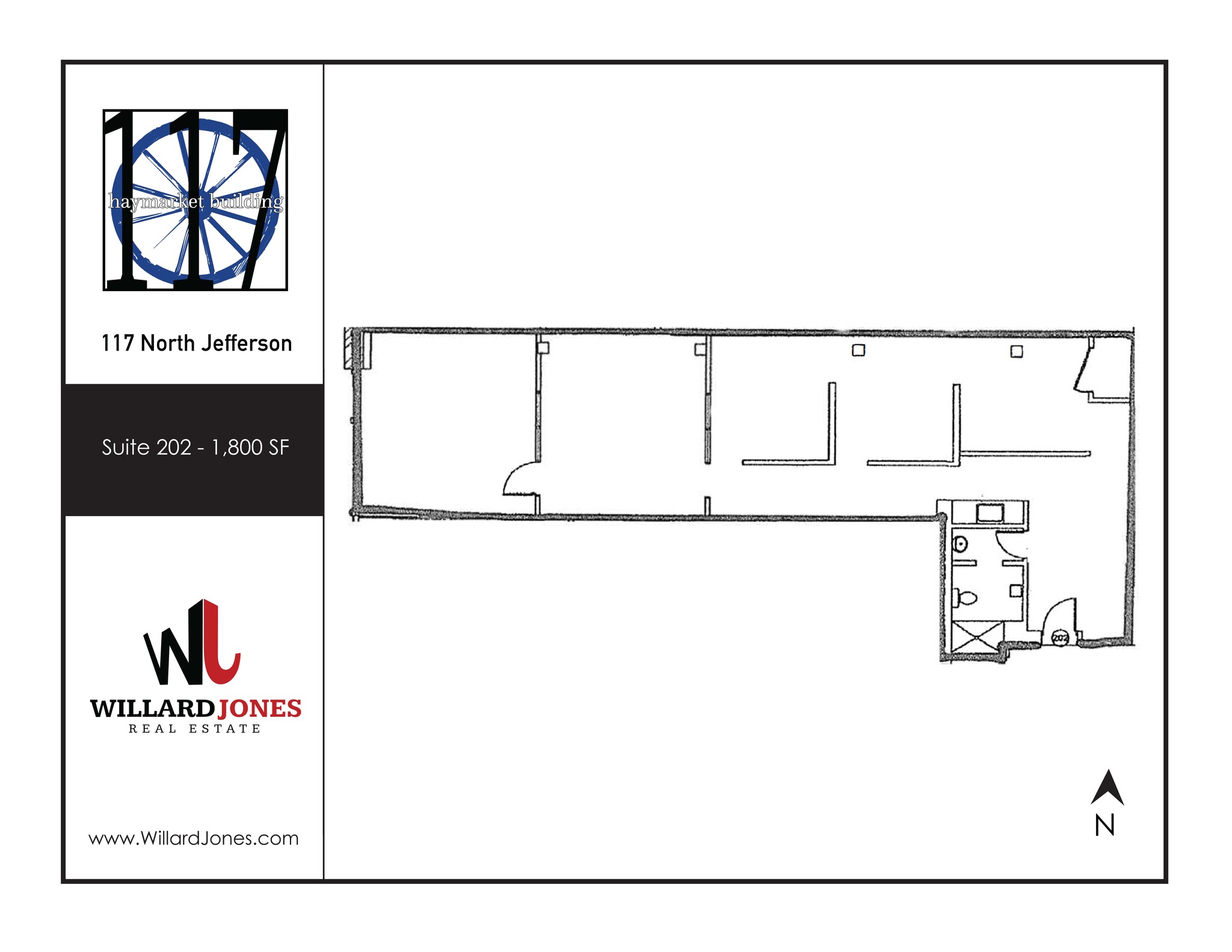 117-121 N Jefferson St, Chicago, IL à louer Plan d’étage– Image 1 sur 1