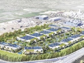 Aubergenville - Vue aérienne  vue de carte