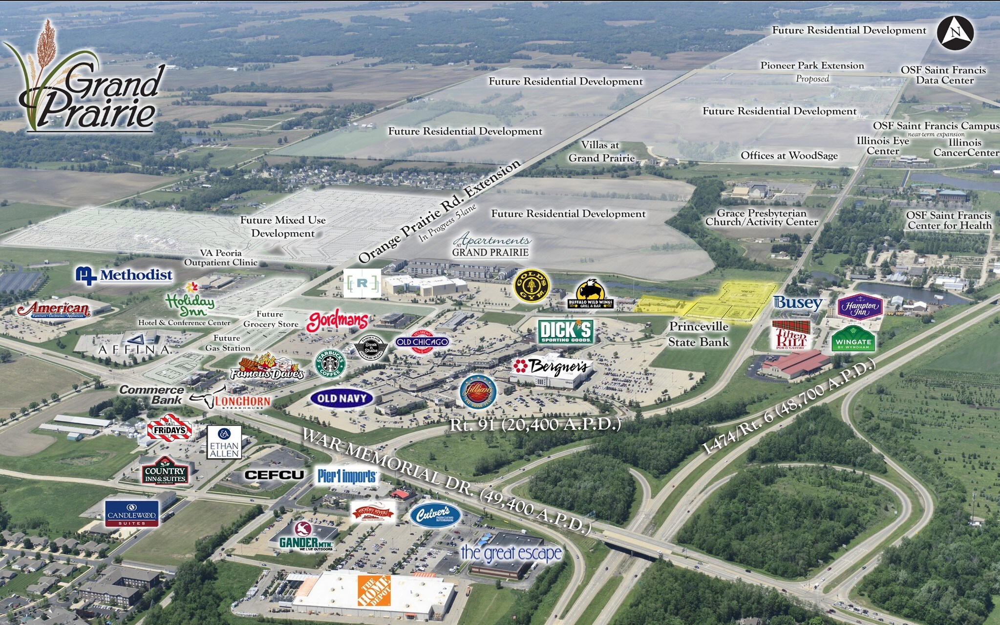 W American Prairie Dr @ N Orange Prairie Dr, Peoria, IL à vendre Photo principale– Image 1 sur 6