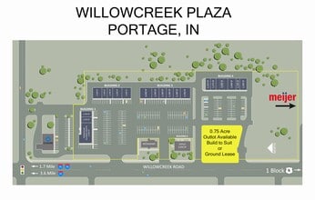 3283-3369 Willowcreek Rd, Portage, IN à louer Plan de site– Image 1 sur 1