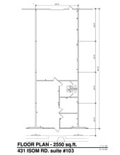 431 Isom Rd, San Antonio, TX à louer Plan d’étage– Image 1 sur 1