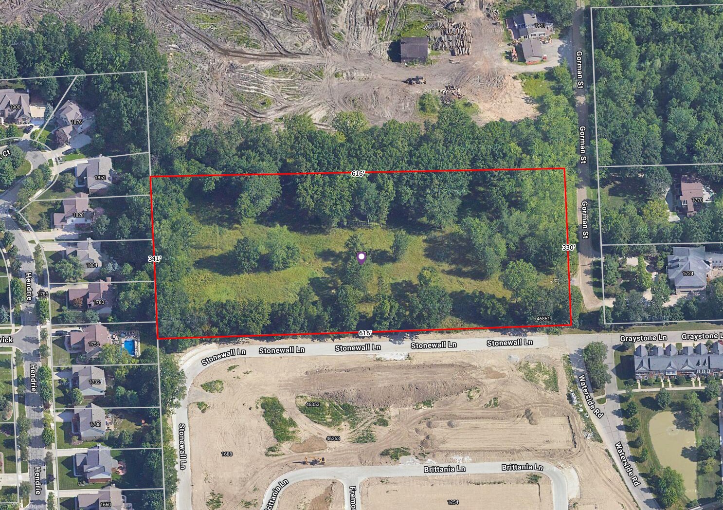 1725 Gorman St, Canton Township, MI à vendre Aérien– Image 1 sur 5