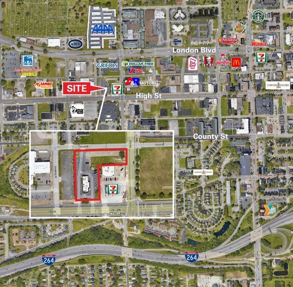 1220 High St, Portsmouth, VA à vendre - Aérien – Image 2 sur 2