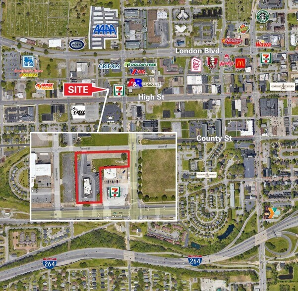 1220 High St, Portsmouth, VA à vendre - Aérien – Image 2 sur 2