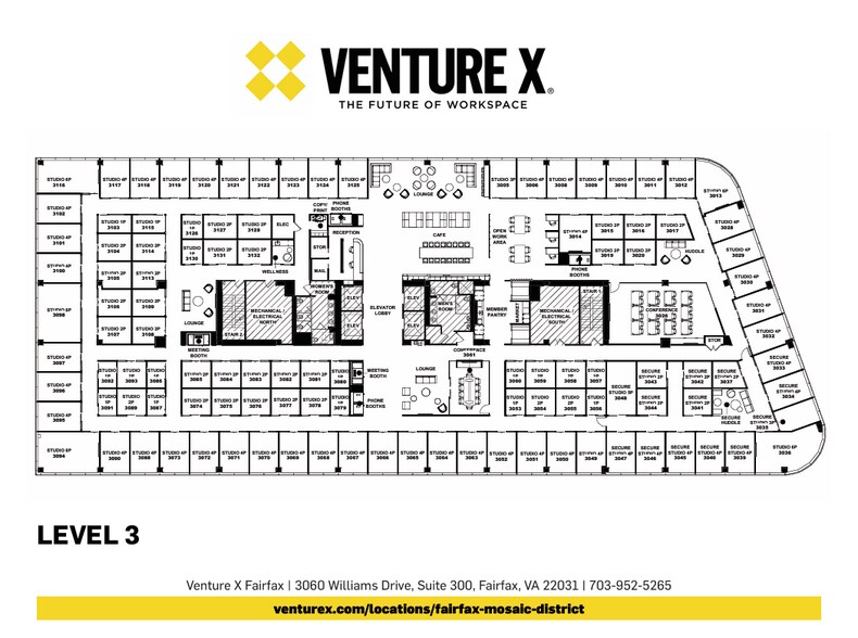 3060 Williams Dr, Fairfax, VA à louer - Plan d’étage – Image 3 sur 39