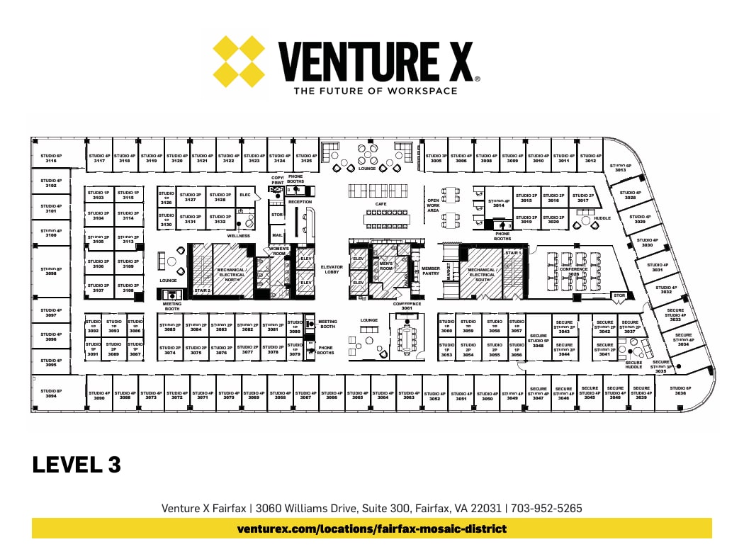 3060 Williams Dr, Fairfax, VA à louer Plan d’étage– Image 1 sur 8