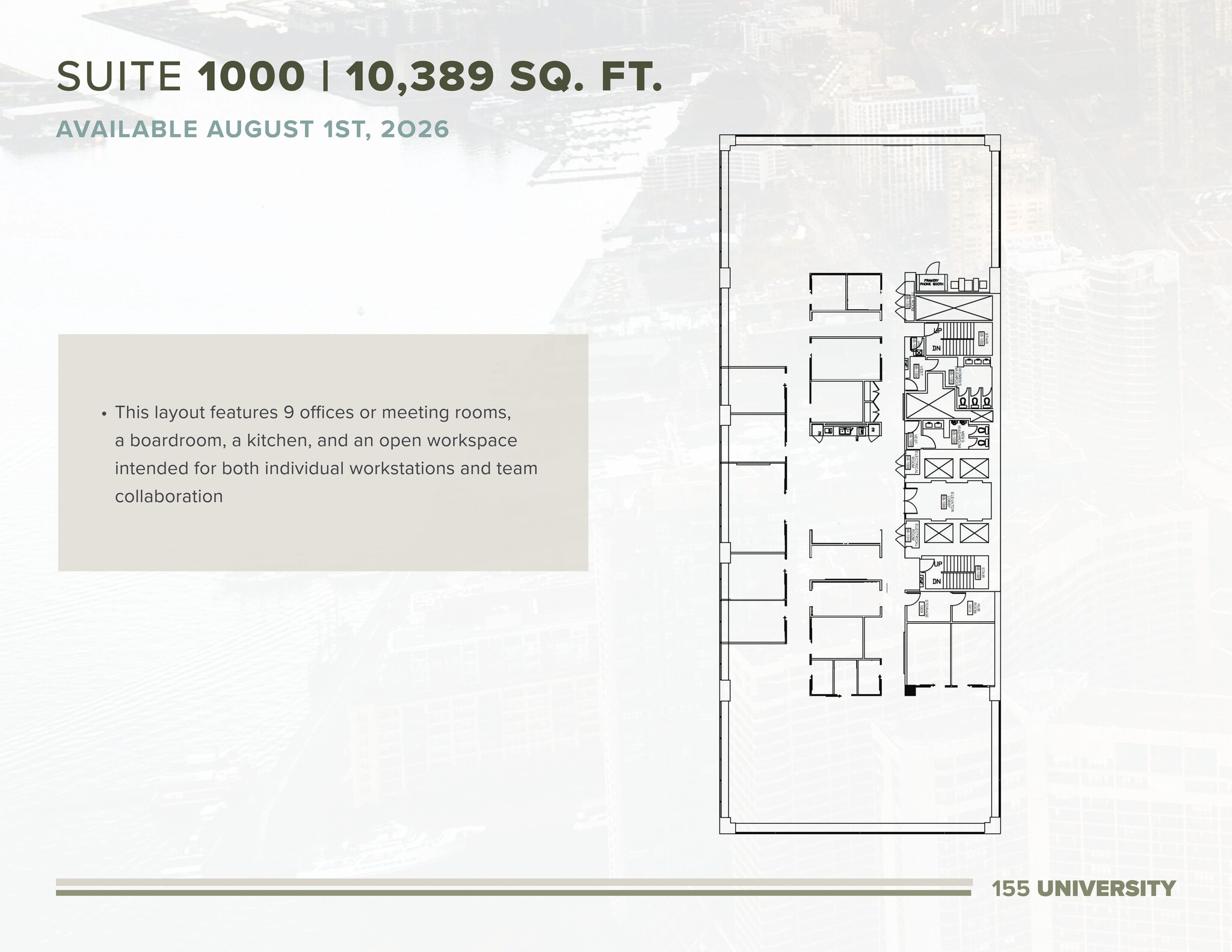 155 University Ave, Toronto, ON à louer Plan de site– Image 1 sur 1