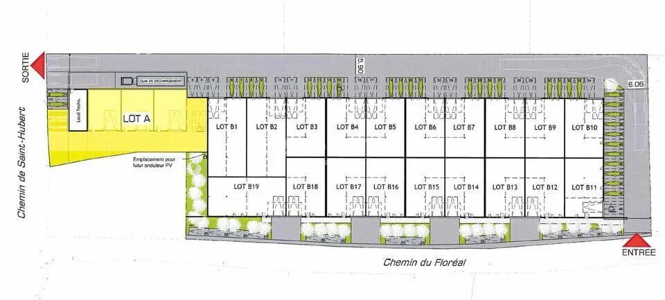Local d'activités dans Lattes à vendre - Plan de site – Image 3 sur 5