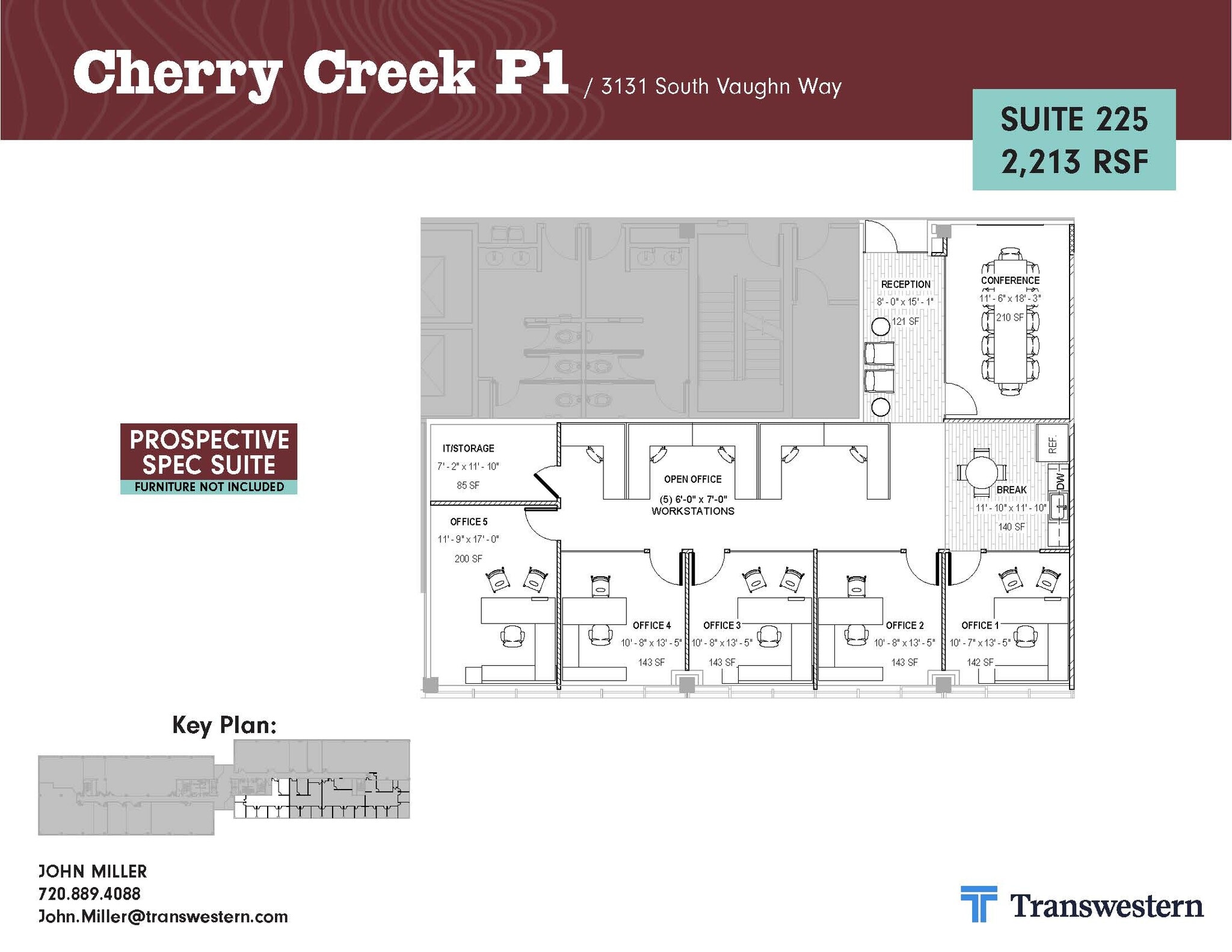 3131 S vaughn Way, Aurora, CO à louer Plan d’étage– Image 1 sur 2
