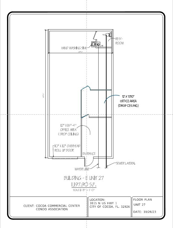 3815 N US Hwy 1, Cocoa, FL à louer Plan d’étage– Image 1 sur 6