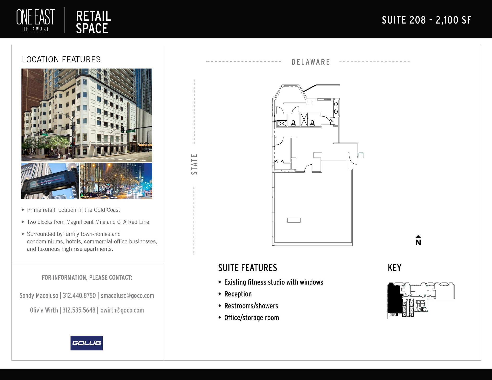 1 E Delaware Pl, Chicago, IL à louer Plan d’étage– Image 1 sur 1