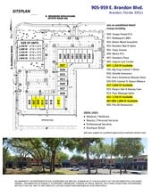 905-959 E Brandon Blvd, Brandon, FL à louer Plan de site– Image 2 sur 2