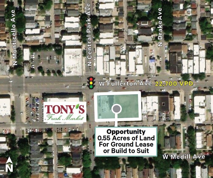 3563-3579 W Fullerton Ave, Chicago, IL à louer - Photo de l’immeuble – Image 1 sur 5