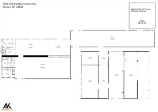 3832 Charles Raper Jonas Hwy, Stanley, NC à louer Plan d’étage– Image 1 sur 10