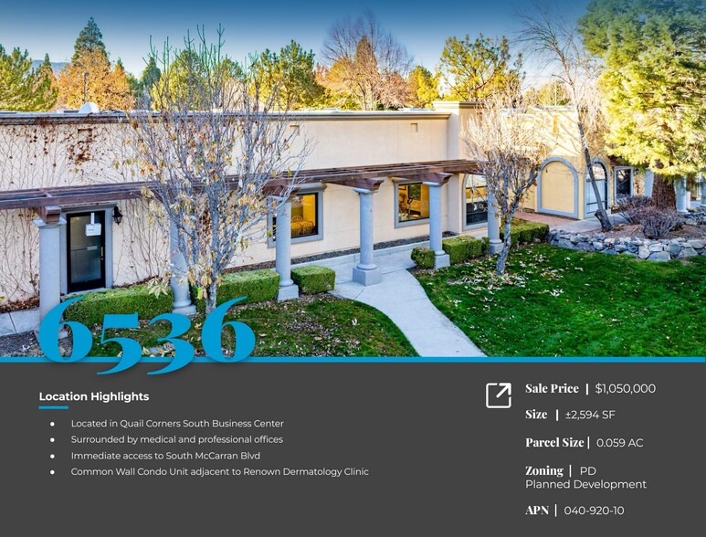 6536 S McCarran Blvd, Reno, NV à vendre - Photo de l’immeuble – Image 2 sur 19
