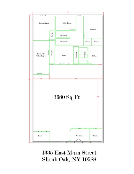 1366 E Main St, Shrub Oak, NY à louer - Plan de site – Image 1 sur 14